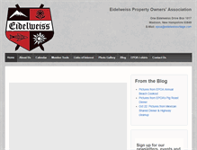 Tablet Screenshot of eidelweissvillage.com